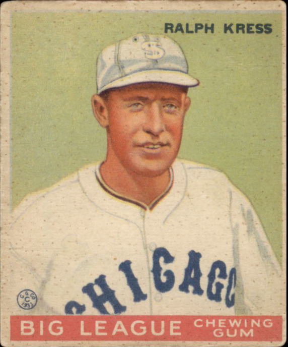1933 Goudey #33 Ralph Kress RC