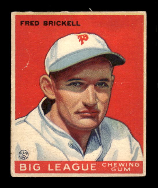 1933 Goudey #38 Fred Brickell RC