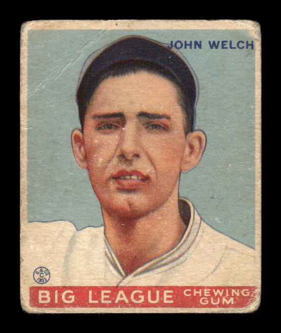 1933 Goudey #93 John Welch RC