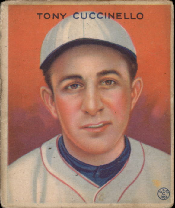 1933 Goudey #99 Tony Cuccinello RC