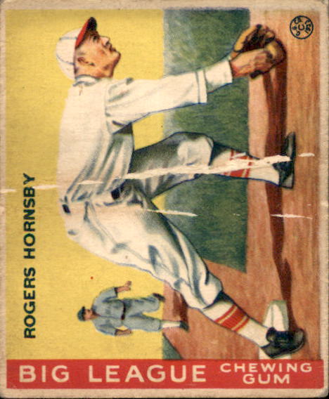 1933 Goudey #119 Rogers Hornsby Field RC