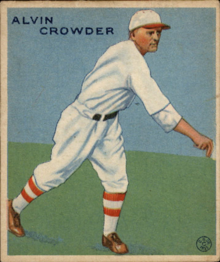 1933 Goudey #122 Alvin Crowder RC