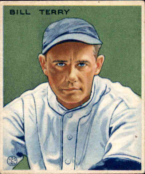 1933 Goudey #125 Bill Terry RC