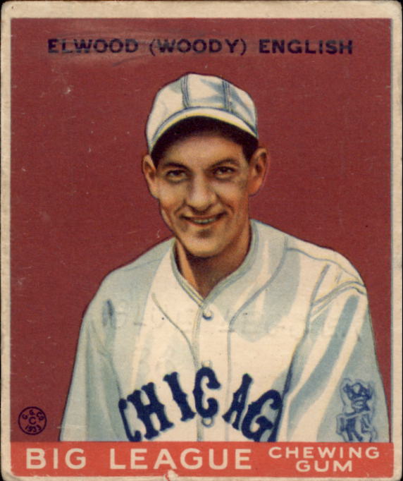 1933 Goudey #135 Woody English RC