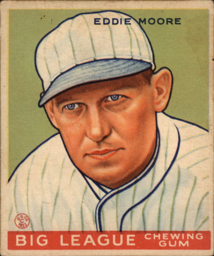 1933 Goudey #180 Eddie Moore RC