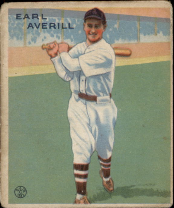 1933 Goudey #194 Earl Averill RC
