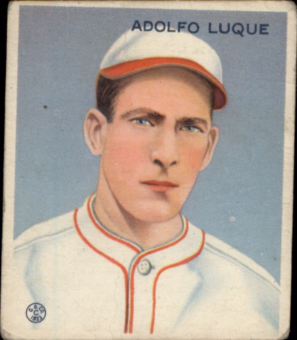 1933 Goudey #209 Adolfo Luque RC