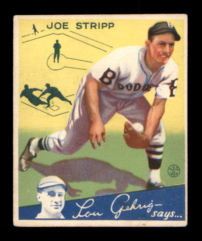 1934 Goudey #46 Joe Stripp RC