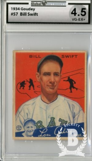 1934 Goudey #57 Bill Swift RC