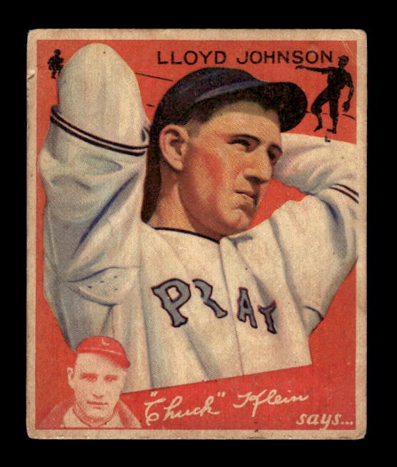 1934 Goudey #86 Lloyd Johnson CK RC
