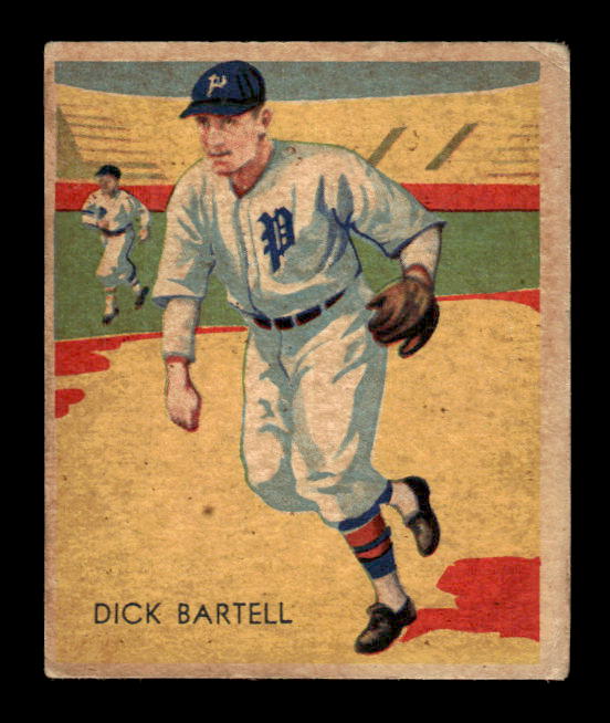 1934-36 Diamond Stars #15B Dick Bartell 35G/New York Giants/on card back