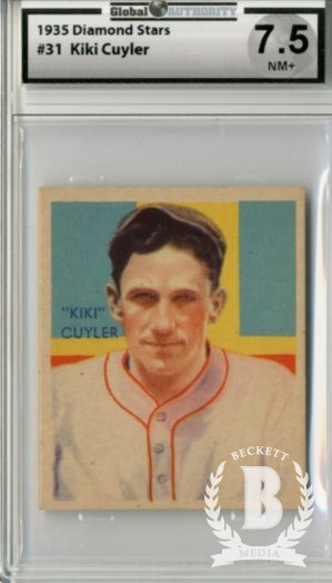 1934-36 Diamond Stars #31A Kiki Cuyler 35G/Chicago Cubs