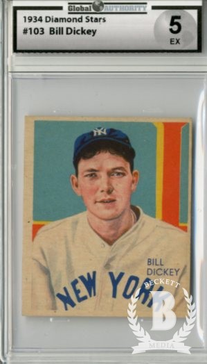 1934-36 Diamond Stars #103 Bill Dickey (36B)