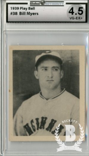 1939 Play Ball #38 Billy Myers RC