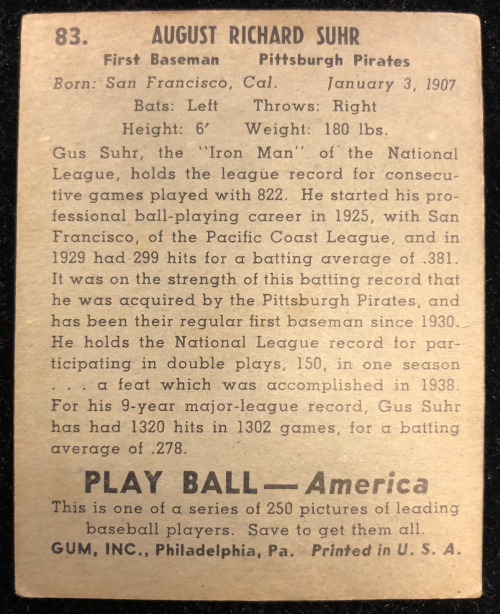 1939 PALLONE DA GIOCO BASEBALL SINGOLI ASSORTITI U-PICK - Foto 11 di 29