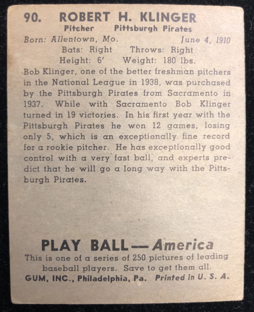 1939 PALLONE DA GIOCO BASEBALL SINGOLI ASSORTITI U-PICK - Foto 12 di 29