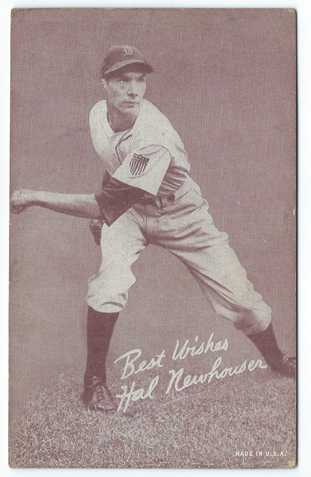1939-46 Exhibits Salutation #46 Hal Newhouser/Best Wishes