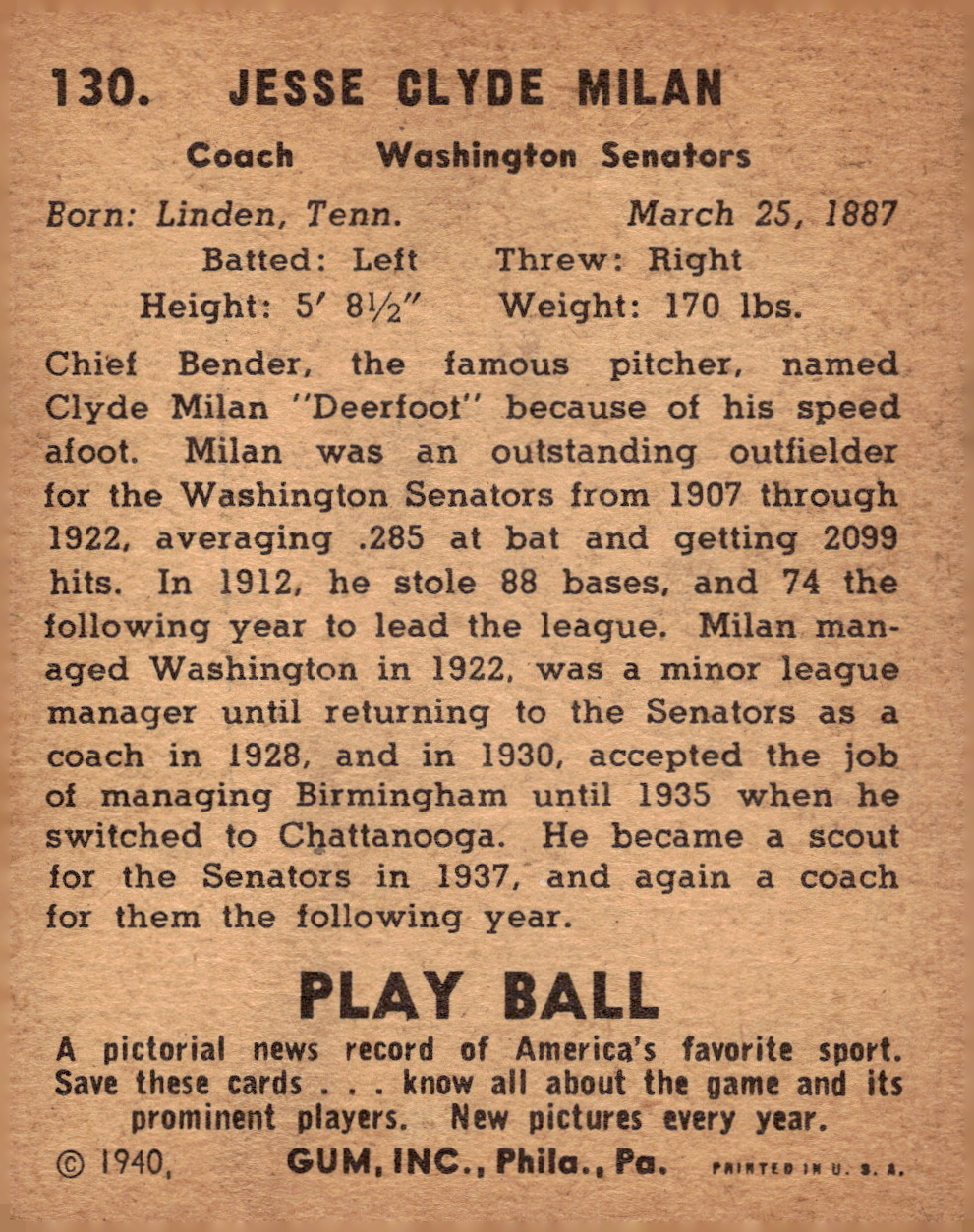 1940 PLAY BALL BASEBALL ASSORTED SINGLES U-PICK - Picture 7 of 13