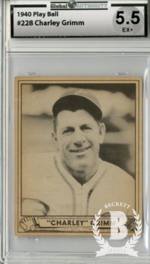 1940 Play Ball #228 Charlie Grimm