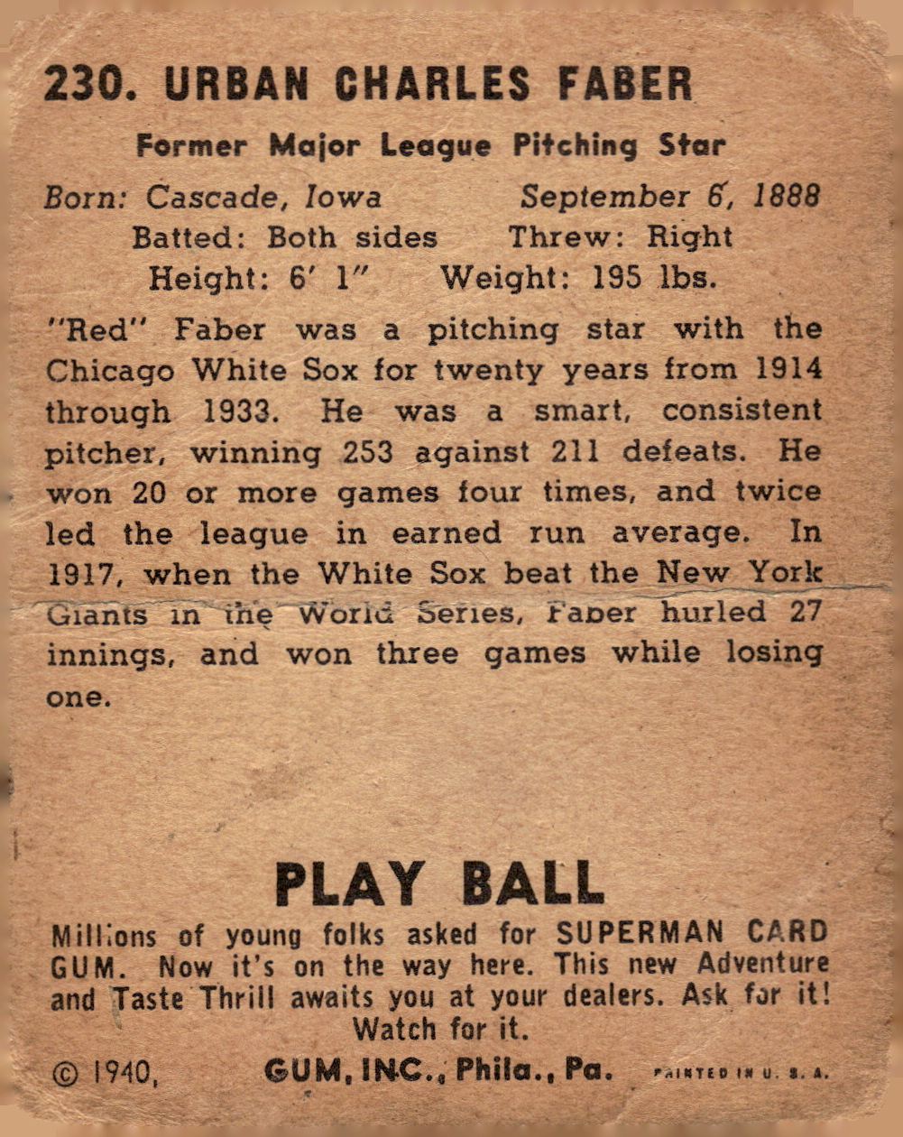 1940 PLAY BALL BASEBALL ASSORTED SINGLES U-PICK - Picture 13 of 13