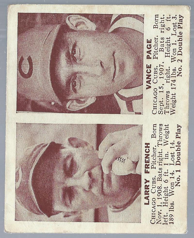 1941 Double Play #1 Larry French/Vance Page XRC