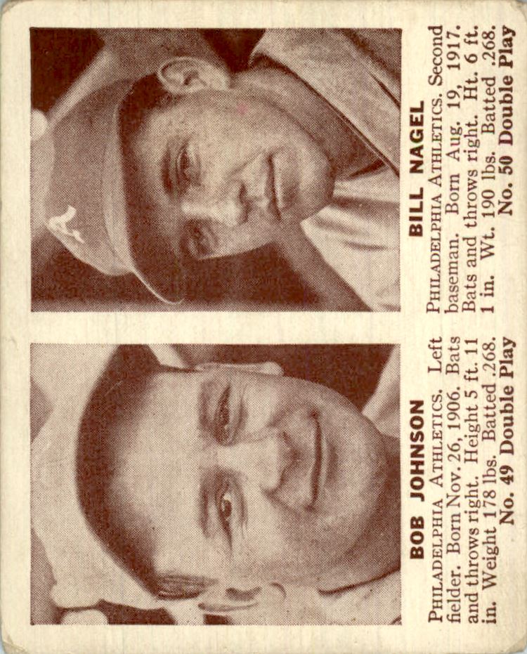 1941 Double Play #49 Bob Johnson/Bill Nagel XRC