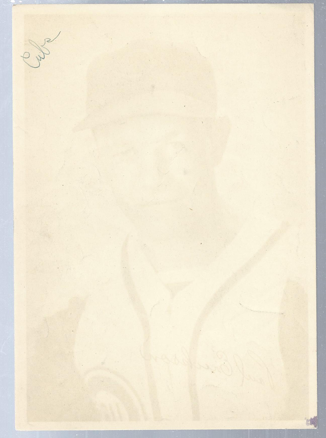 1944 Cubs Team Issue #8 Paul Erickson back image