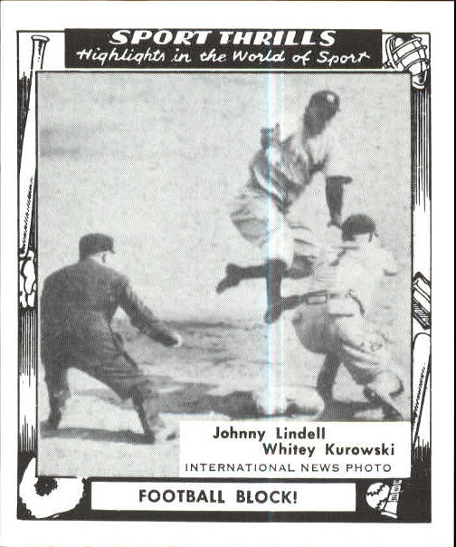 1948 Swell Sport Thrills #17 Football Block: Johnny/Lindell's Football/Block