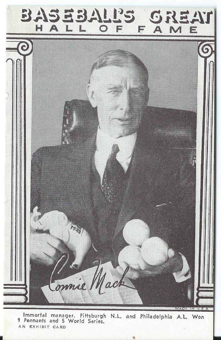 1948 Exhibit Hall of Fame #21 Connie Mack