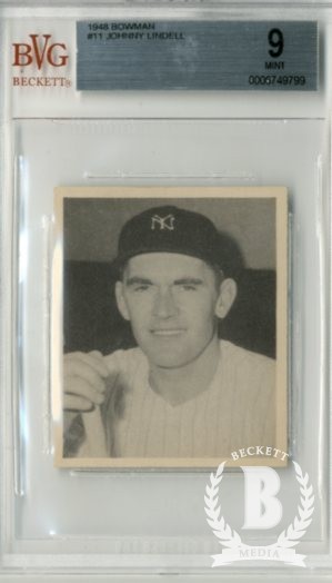 1948 Bowman #11 Johnny Lindell RC
