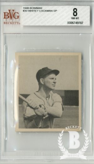 1948 Bowman #30 Whitey Lockman SP RC