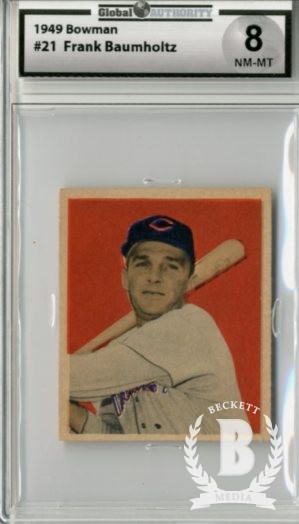 1949 Bowman #21 Frank Baumholtz RC