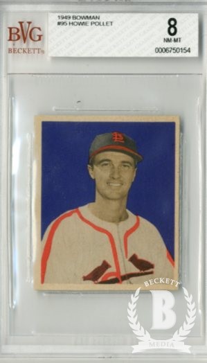 1949 Bowman #95 Howie Pollet RC