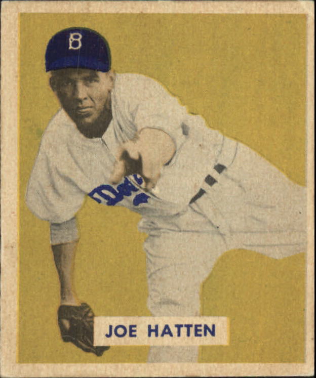 1949 Bowman #116 Joe Hatten RC