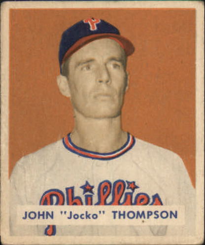 1949 Bowman #161 Jocko Thompson RC