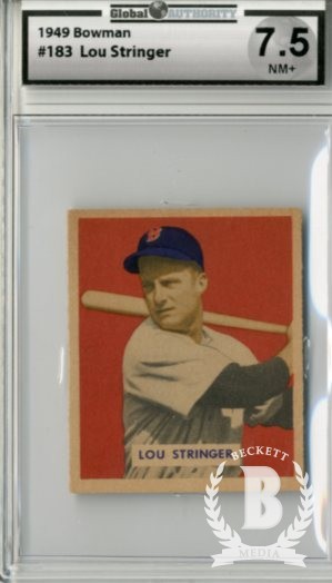 1949 Bowman #183 Lou Stringer RC