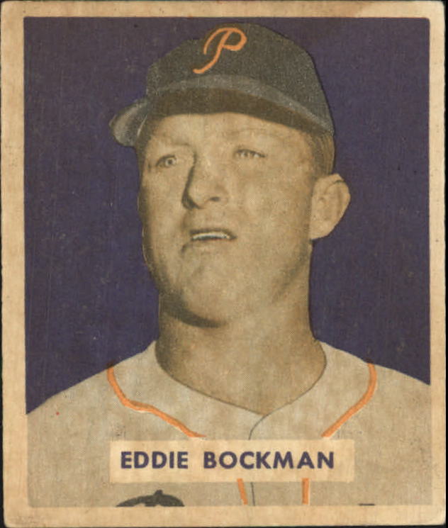 1949 Bowman #195 Eddie Bockman RC