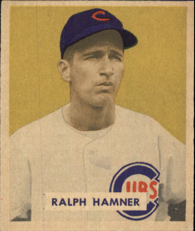 1949 Bowman #212 Ralph Hamner RC