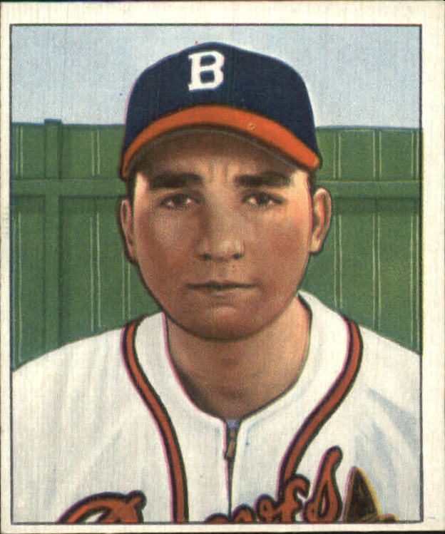 1950 Bowman #74 Johnny Antonelli RC