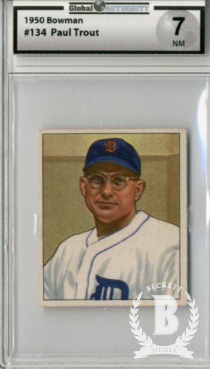1950 Bowman #134 Paul Trout