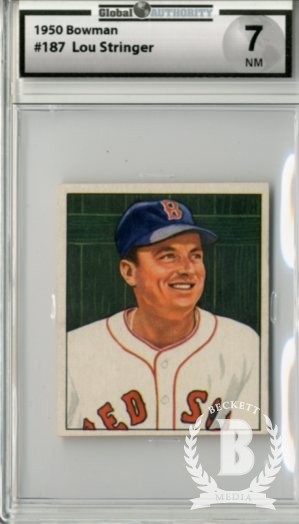 1950 Bowman #187 Lou Stringer