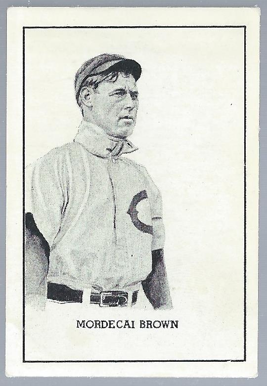 1950-56 Callahan HOF W576 #8 Mordecai Brown back image