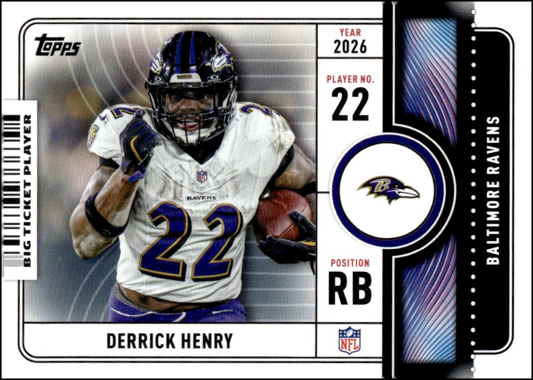 2026 Topps Big Ticket Players #BTP5 Derrick Henry