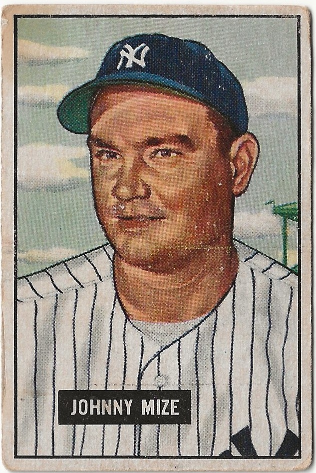 1951 Bowman #50 Johnny Mize