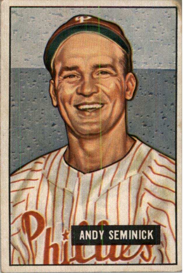 1951 Bowman #51 Andy Seminick