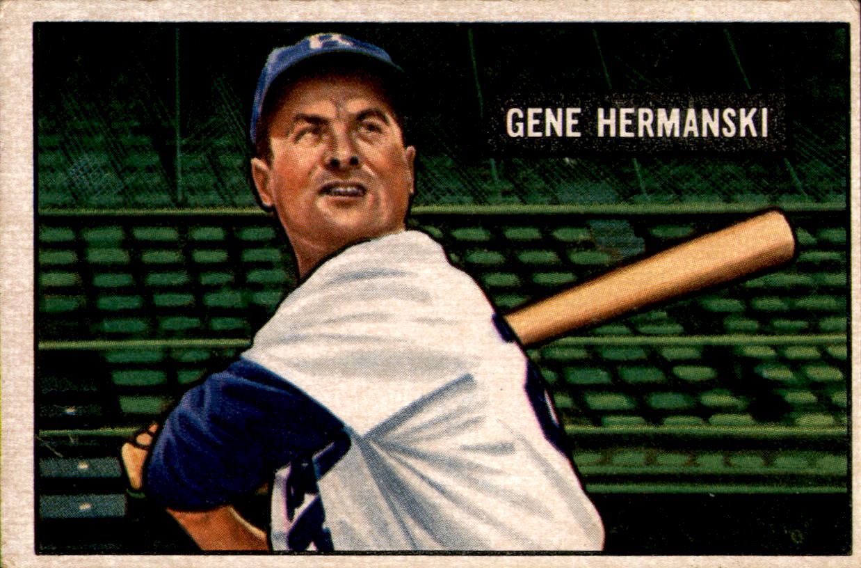 1951 Bowman #55 Gene Hermanski
