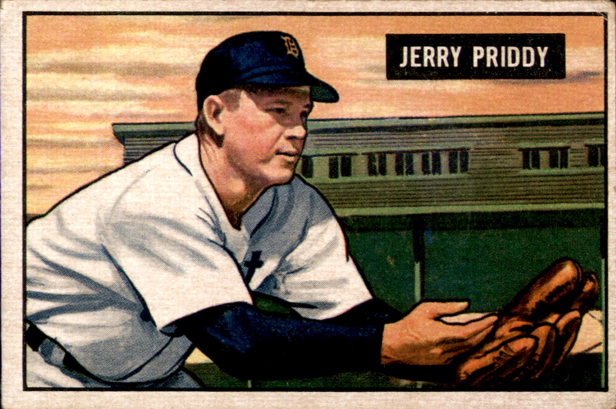 1951 Bowman #71 Jerry Priddy
