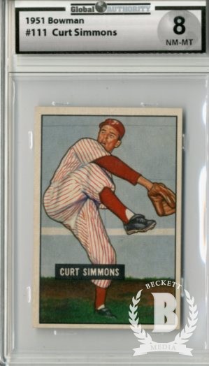 1951 Bowman #111 Curt Simmons