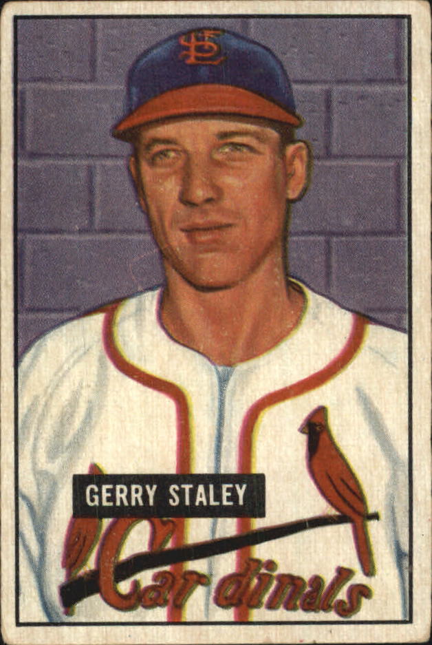 1951 Bowman #121 Gerry Staley RC