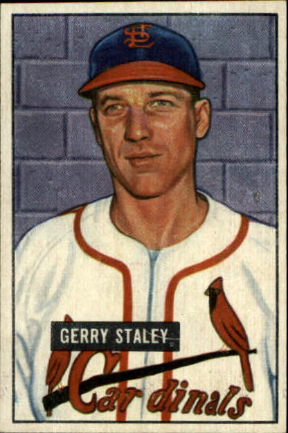 1951 Bowman #121 Gerry Staley RC